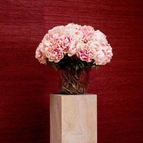 Buchet artificial LUX din 48 de bujori roz, Peonies