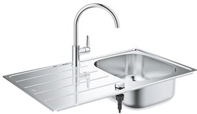 GROHE 31562SD1 - Set chiuvetă și baterie de bucătărie BAU, 860 x 500 mm, oțel inoxidabil