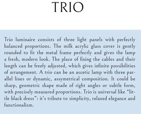 Lustra LED dimabila design modern TRIO 1 P0310D MX