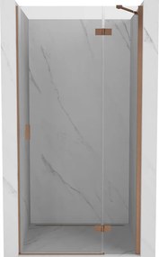 Mexen Mist-H ușă de duș batantă dreapta 70 cm, transparent, cupru periat - 8A5-070-000-65-00-P