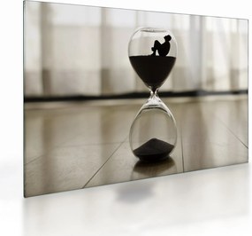 Tablou pe sticlă cu clepsidra (70x50 cm)