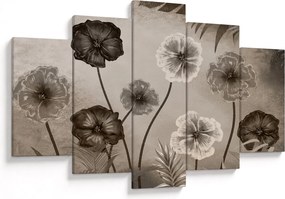 Tablou - Flori desenate (150x105 cm)