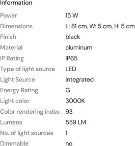 Aplica LED iluminat exterior IP65 Moena