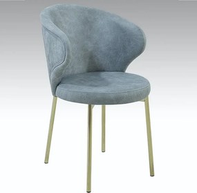 Scaun rolf  din metal coloare auriu