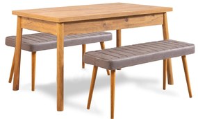 Set mobilier sufragerie Contigo (Pin + gri). 1127542
