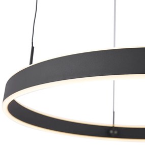 Lampă suspendată de design neagră cu 3 trepte de intensitate luminoasă - Titmus