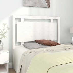 817926 vidaXL Tăblie de pat, alb, 105,5x4x100 cm, lemn masiv de pin