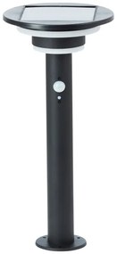 Lampă LED solară cu senzor Brilliant GARVINA LED/3W/3,7V 45 cm IP44 negru