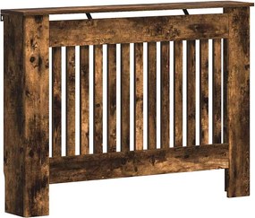 vidaXL Capac pentru radiator Stejar fumuriu 112 x 19 x 81,5 cm