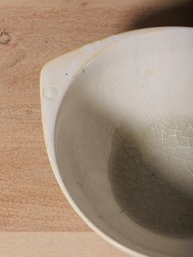 Bol alb din ceramica L27cm Varia