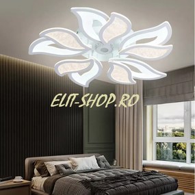 Lustra Led Cu Telecomanda, Elit's Auge, 230w, Alb