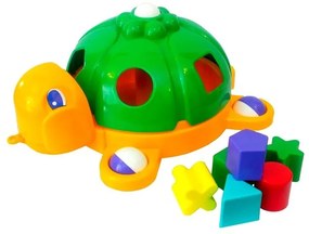 Boasca testoasa verde bebe cu cuburi