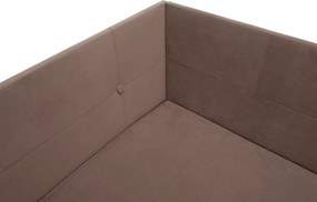 Canapea extensibilă cu spaţiu de depozitare, maro Taupe, AURIA UNI