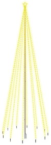 Brad de Craciun, 732 LED-uri, alb cald, 500 cm, cu tarus Alb cald, 500 x 160 cm, 1