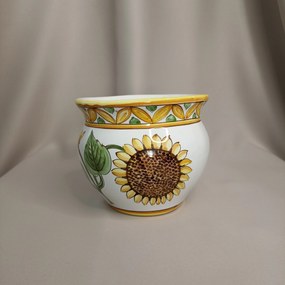 Ghiveci din ceramică model floarea soarelui
