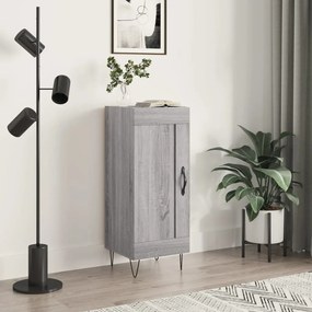 830442 vidaXL Servantă, gri sonoma, 34,5x34x90 cm, lemn compozit