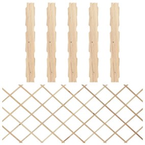 316422 vidaXL Garduri cu zăbrele, 5 buc., 180x80 m, lemn masiv de brad