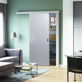 Usa glisanta Porta Decor cu incuietoare si toc porta tunel -Alb Alb, Folie Decor