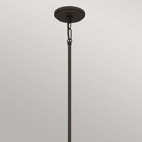 Quoizel QZ-BRECKEN-2P-OZ-OPAL - Lustră BRECKEN pe tijă, 2x E27/60W/230V, negru/alb