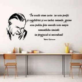 Sticker perete citat Mihail Sadoveanu