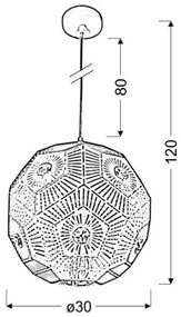 Lustră pe cablu EUPHORIA 1xE27/40W/230V negru