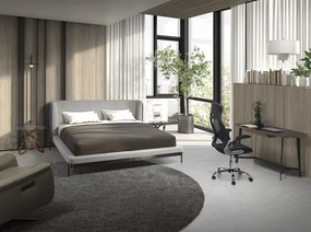 Masuta auxiliara design modern Walnut Round Corner