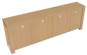 Dulap mic Verno+ 260 x 46 x 90 cm, stejar deschis