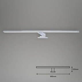 Briloner 2104-118-LED Iluminare pentru oglindă de baie LED/8W/230V 60 cm crom mat