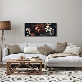 Tablou - Flori întunecate (120x50 cm)