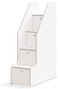 Scara cu spatiu pentru depozitare STUDIO WHITE