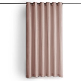 Draperie roz-deschis dimout (semi-opacă) din catifea 400x175 cm Velto – Filumi