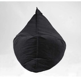 Fotoliu tip Perna Magic Pillow XXL, Material Textil - Black Velvet