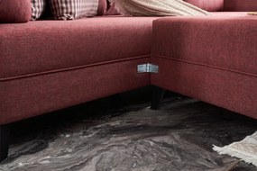 Canapea extensibilă de colț Eris - Claret Red