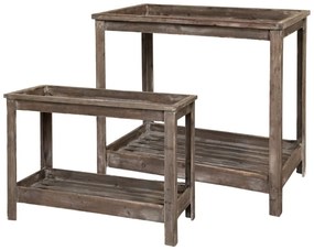 Set 2 Console din lemn de pin