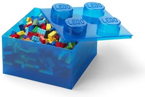 Cutie de depozitare pentru copii albastră din plastic 25x25x18 cm – LEGO®