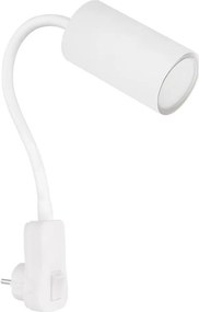 Globo 57911DPW - Spot de perete cu priză ROBBY 1xGU10/35W/230V, alb