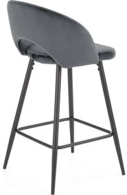 Scaun de bar 89x49 cm gri/negru