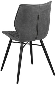 Set 2 buc. scaune pentru sufragerie Lissa (gri). 1009996