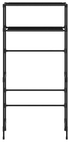 Suport depozitare 2 niveluri masina de spalat negru 69x28x143cm Negru