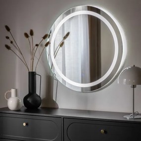 Zuma Line D2338-80-LED, oglindă de baie LED dimabilă, 36W/230V, 3000/4000/6000K, Ø80 cm, IP44