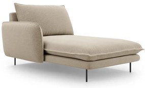 Șezlong divan cu cotieră pe partea stângă Cosmopolitan Design Vienna, bej