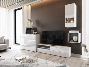 Mobilier living Berny 51 (alb + Alb lucios). 1087164