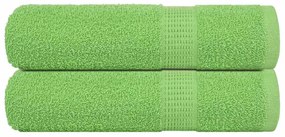 vidaXL Prosoape de mână 2 buc Verde măr 50x100 cm 360 g/m² 100% bumbac