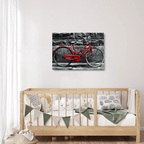 Tablou pe sticlă - Bicicleta istorică (70x50 cm)
