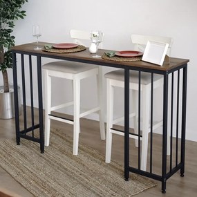 Masa bucatarie,tip bar.seria A-620,natur-negru,150x35x90 cm, 30152