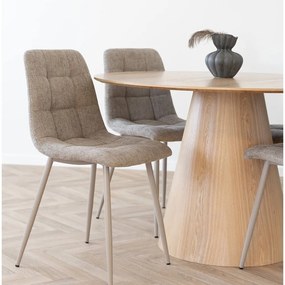 Masă de dining rotundă cu blat cu aspect de lemn de frasin ø 120 cm Bolton – House Nordic