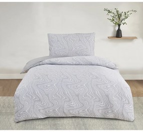 Lenjerie de pat Jacquard Alabama gri , 140 x 200cm, 70 x 90 cm