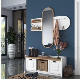 Mobilier Hol Vosiku 3 (alb + Nuc) . 1093953