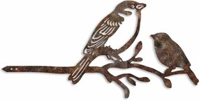 Decoratiune gradina 565TNL1310, maro, metal, 40x20 cm