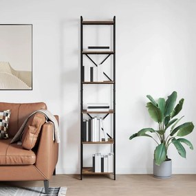 vidaXL Bibliotecă Stejar afumat 40 x 30 x 188 cm Lemn compozit